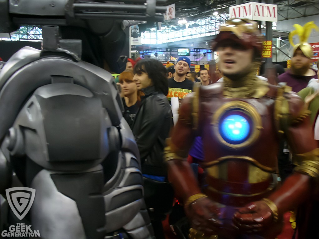 NYCC 2010 - steam punk Iron Man and War Machine