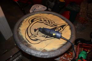 DIY Skyrim guard shield - week 3 - step 10