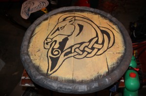 DIY Skyrim guard shield - week 3 - step 11