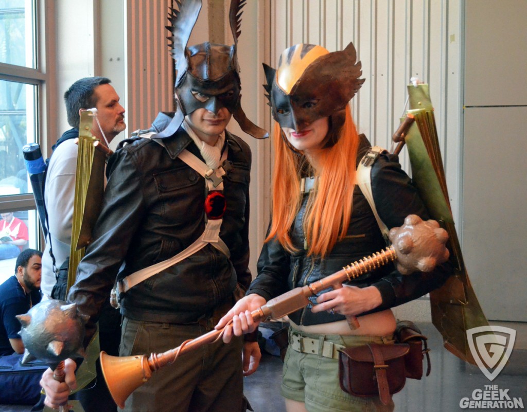 NYCC 2012 - Steampunk Hawkman and Hawkwoman - close