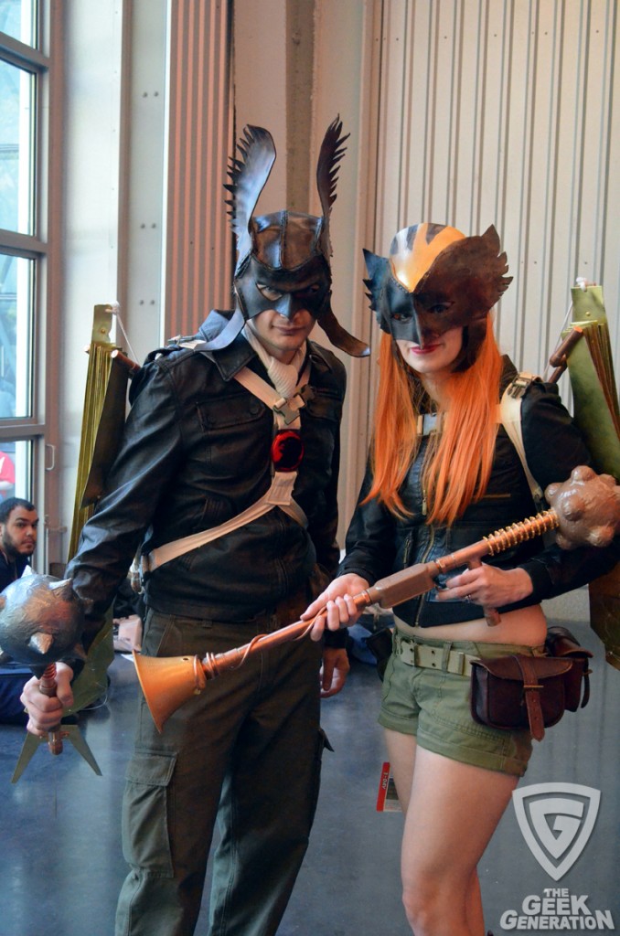 NYCC 2012 - Steampunk Hawkman and Hawkwoman - full