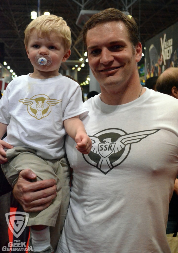 NYCC 2012 - Steve Rogers and son