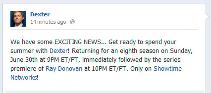 Dexter-Facebook-Season-8-announcement