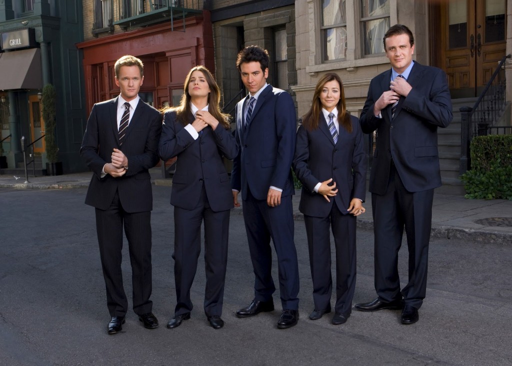 How I Met Your Mother - suit up cast photo