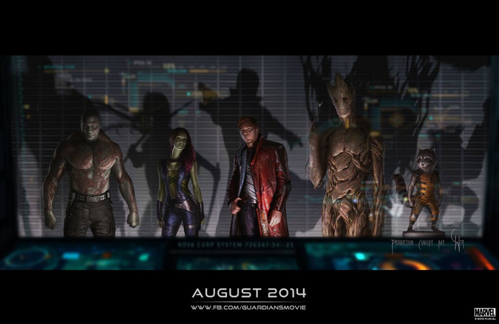 Guardians of the Galaxy - cast art