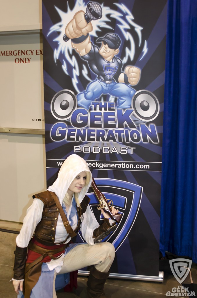 RICC 2013 - Edward Kenway with banner - Alexa Karii