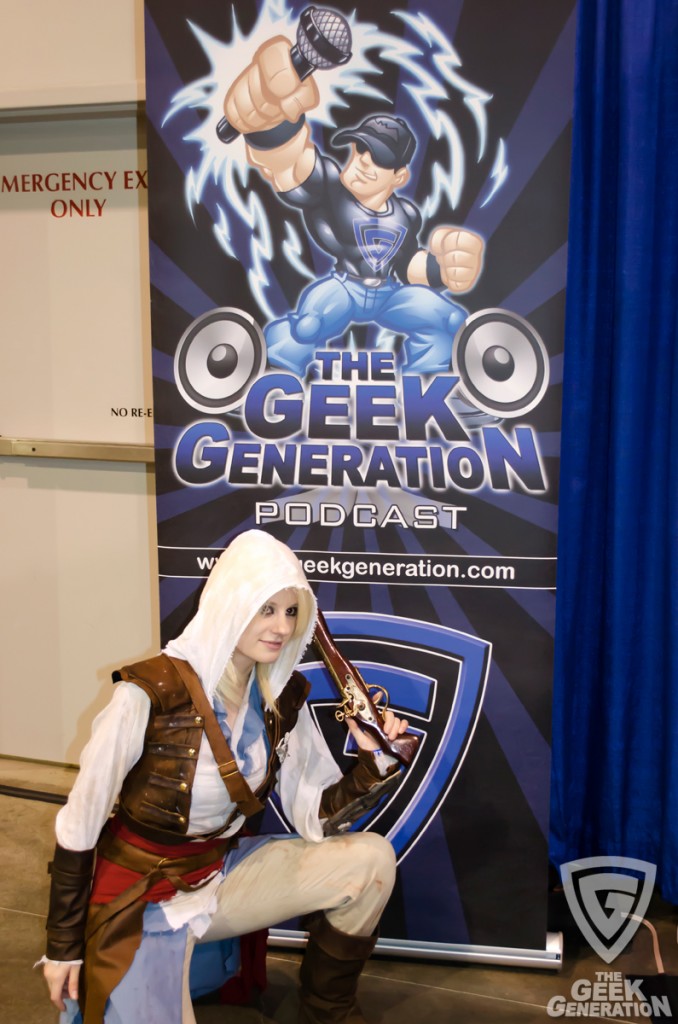 RICC 2013 - Edward Kenway with banner - Alexa Karii