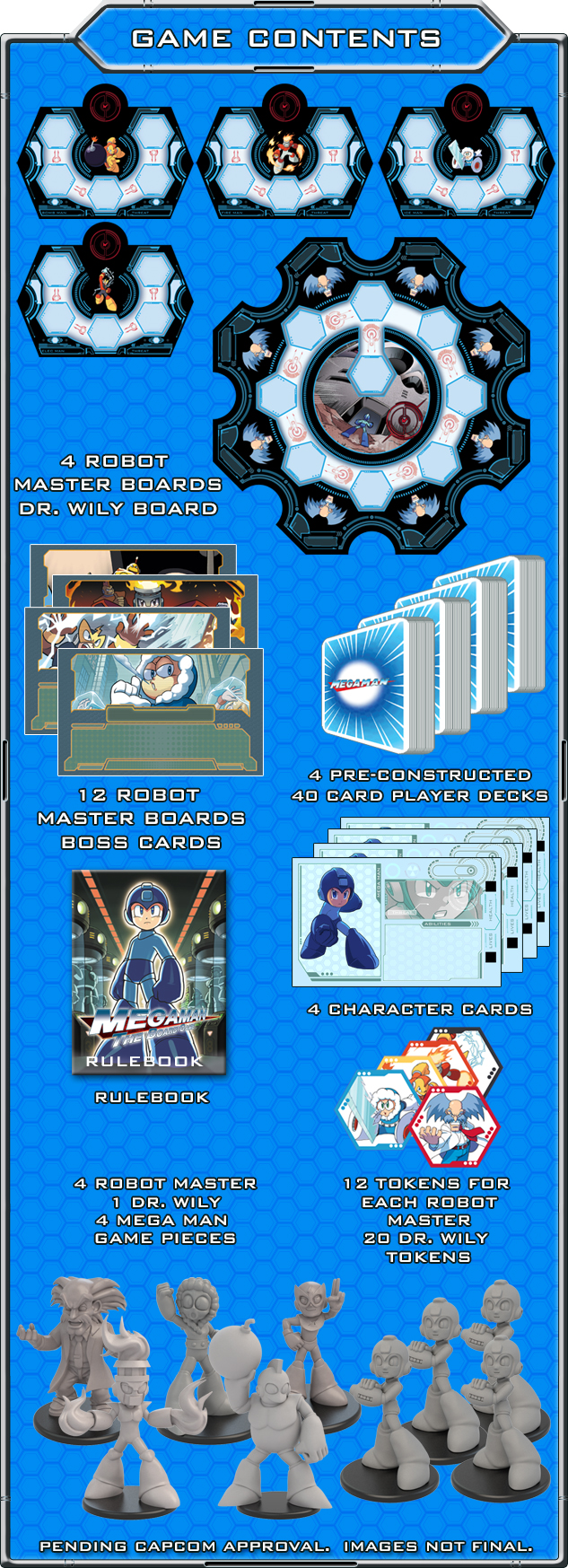 Mega Man The Board Game - game contents