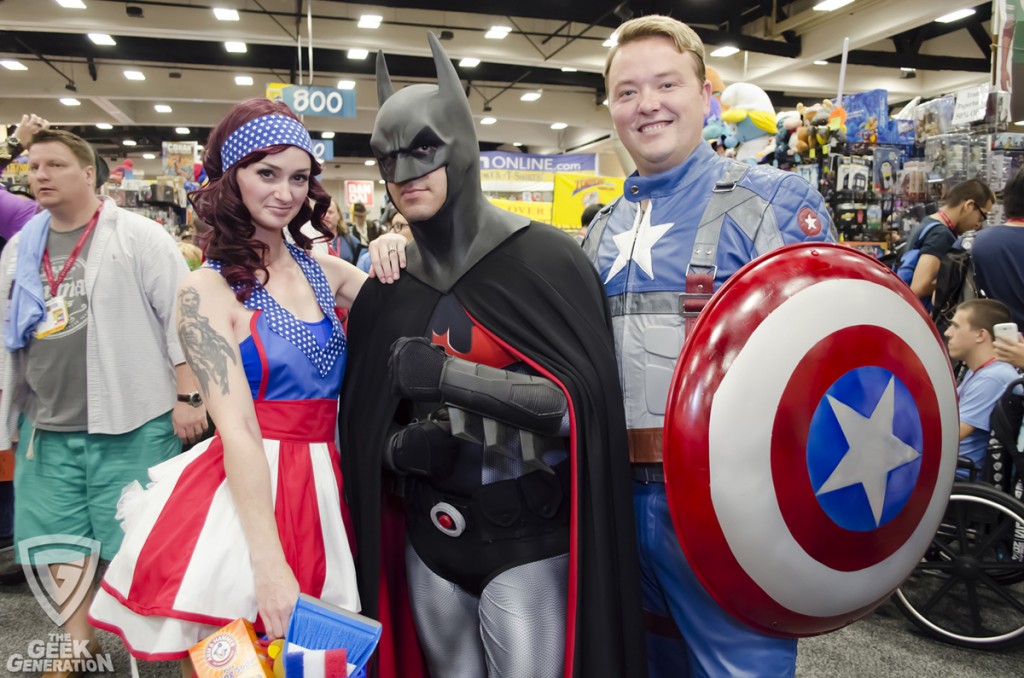 SDCC 2014 Batman - Captain America and American Maid