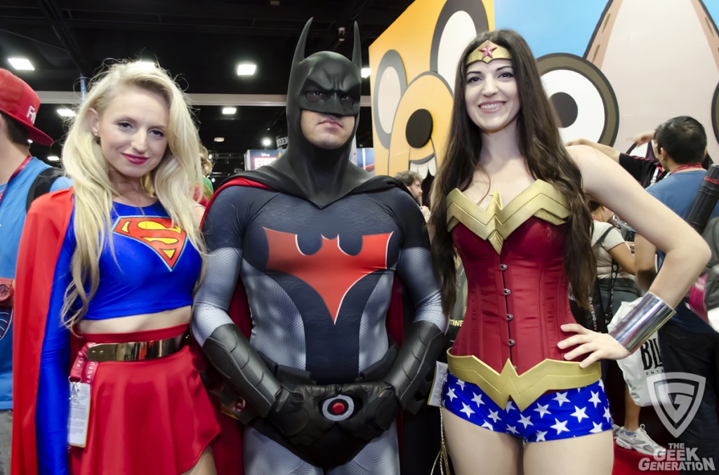 SDCC 2014 Batman - Supergirl and Wonder Woman