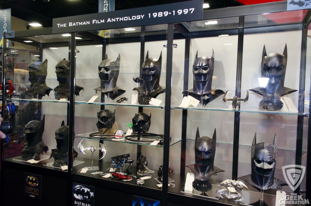 SDCC 2014 - Batman movie cowls