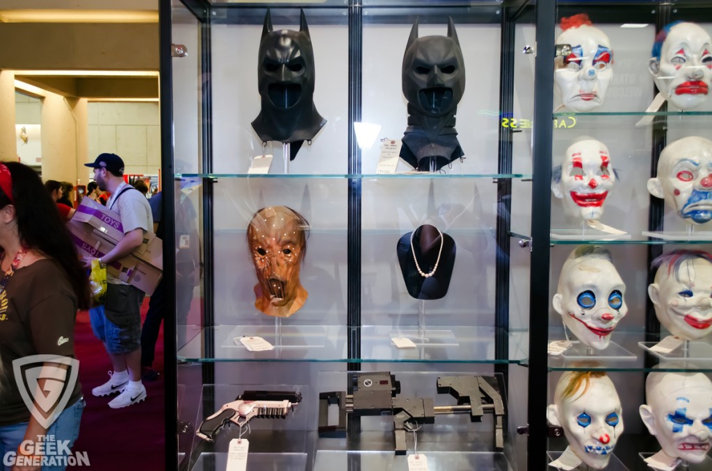 SDCC 2014 - Batman movie cowls - Begins