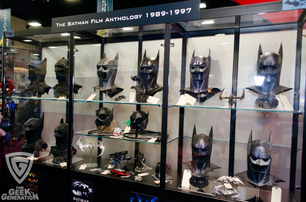 SDCC 2014 - Batman movie cowls
