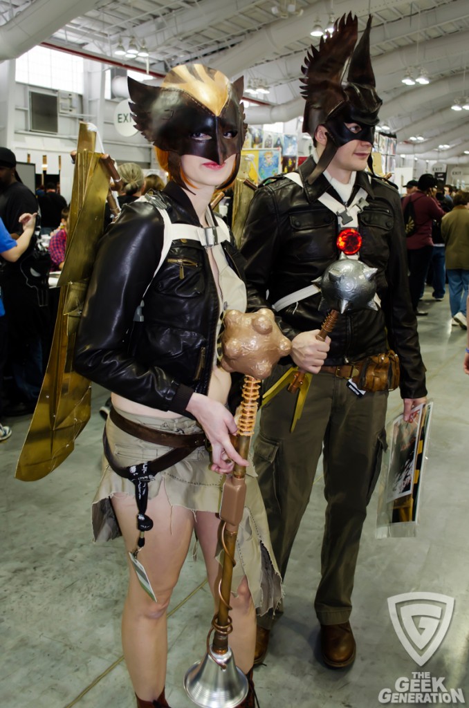 NYCC 2013 - steampunk Hawkman and Hawkgirl