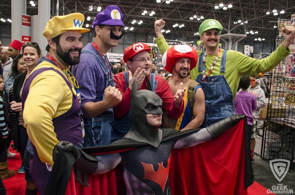 NYCC 2014 Batman - Super Mario group
