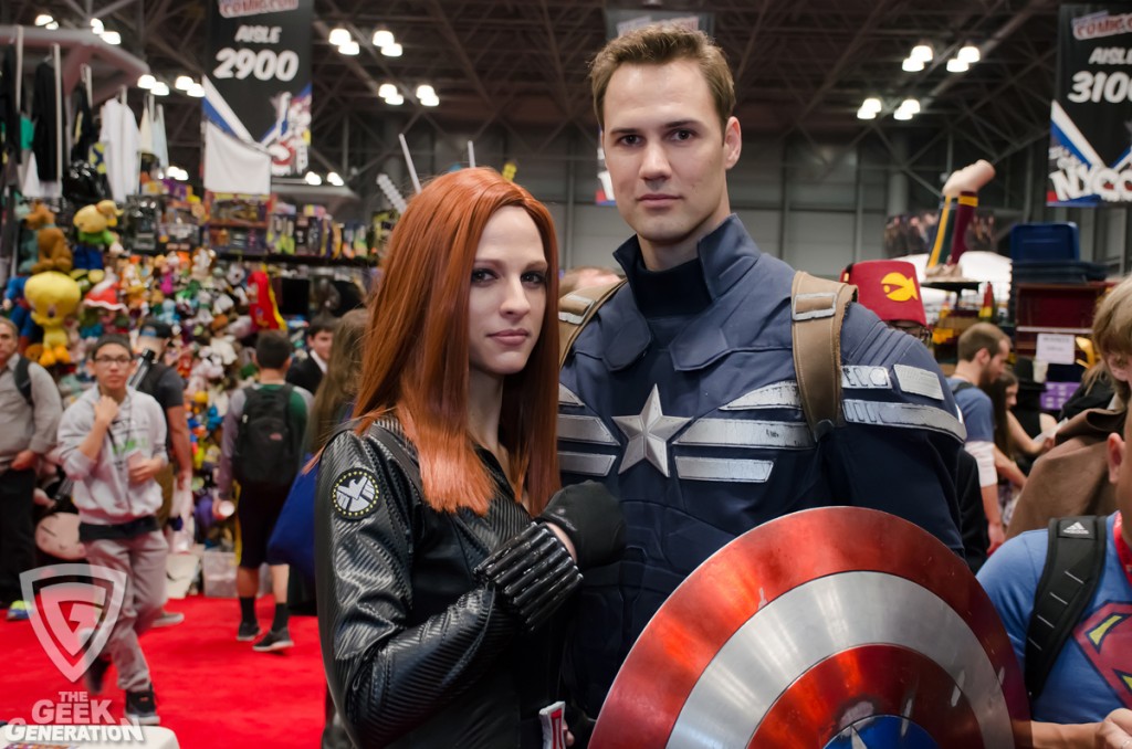 NYCC 2014 - Black Widow and Captain America