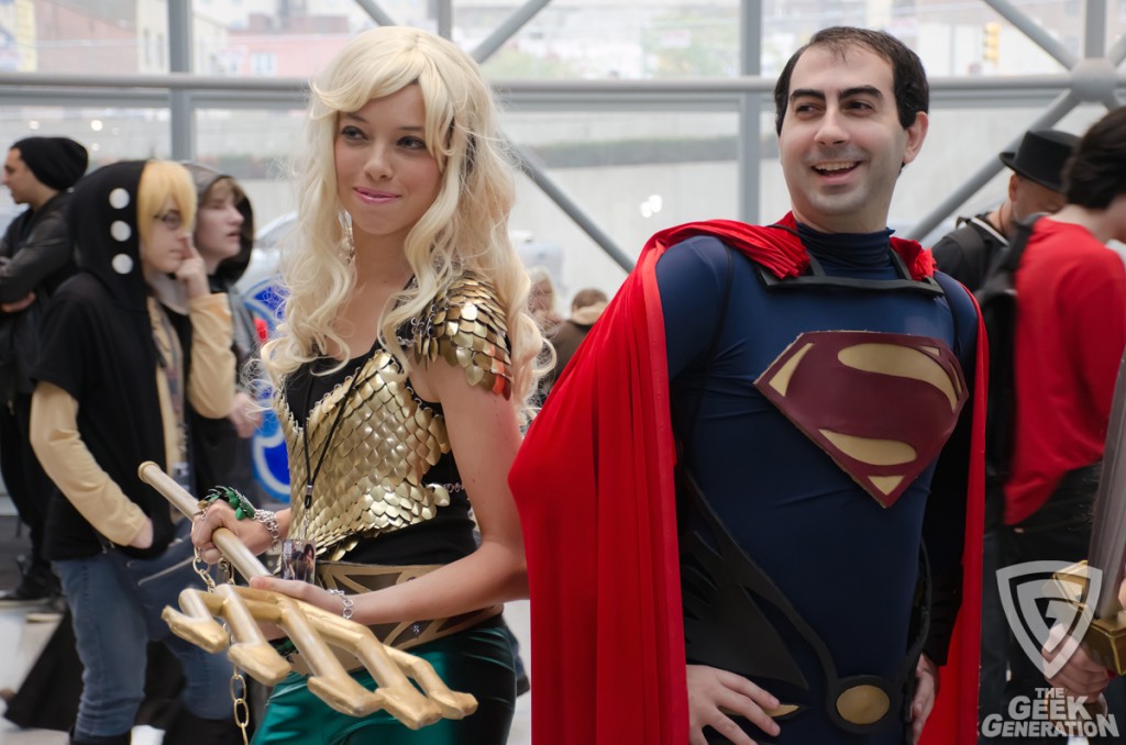 NYCC 2014 - Justice League - Aquaman and Superman