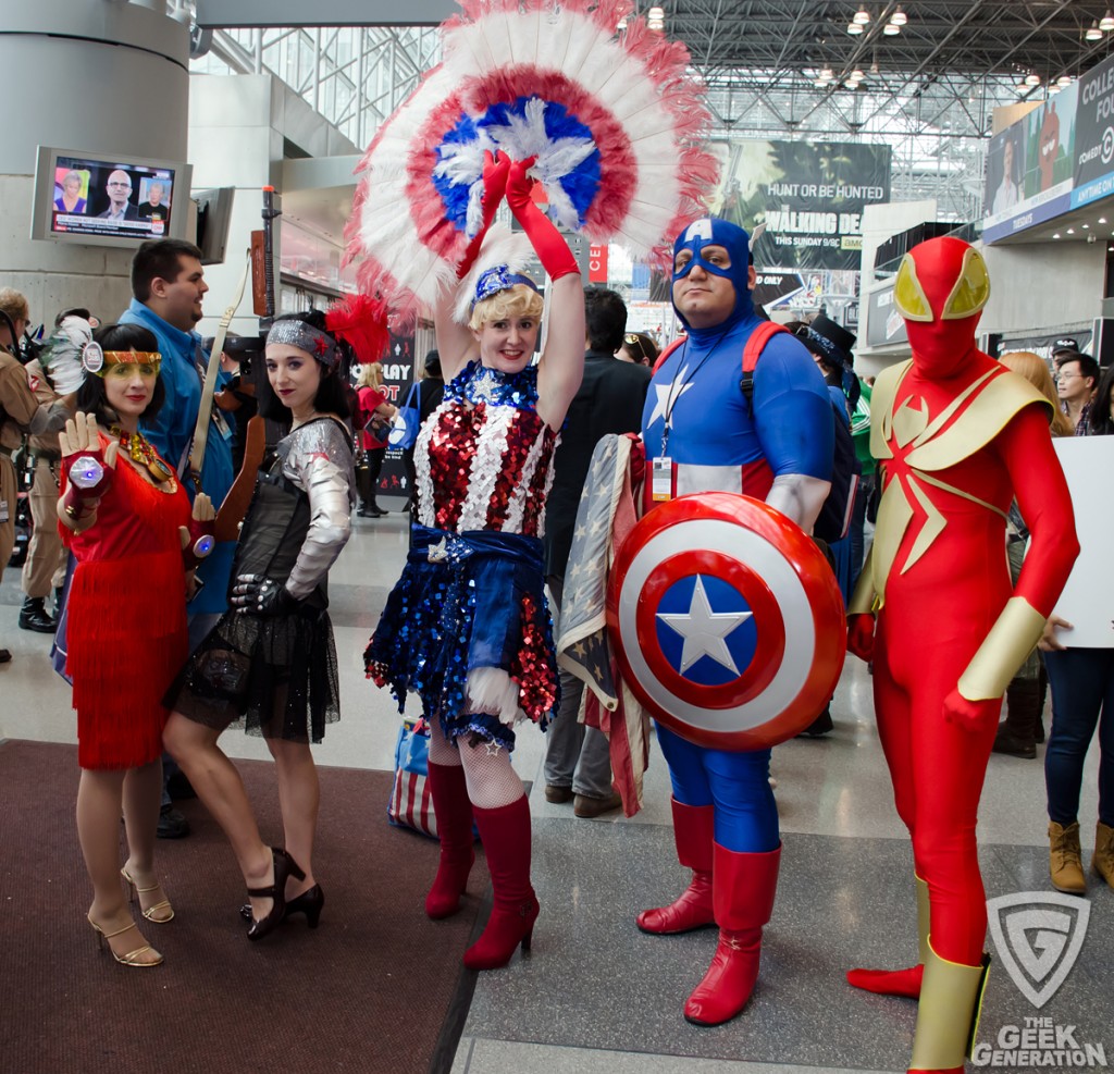 NYCC 2014 - Marvel showgirls