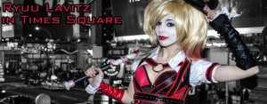Ryuu Lavitz as Harley Quinn in Times Square - The Geek Generation