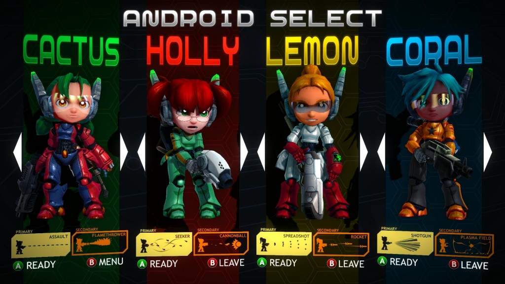 Assault Android Cactus - characters